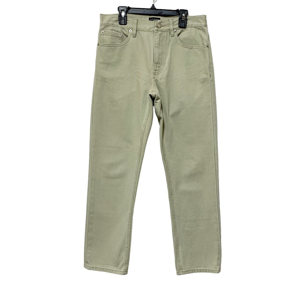 Club Monaco Denim The Relaxed Slim Crop Pant Green Womens Size 26